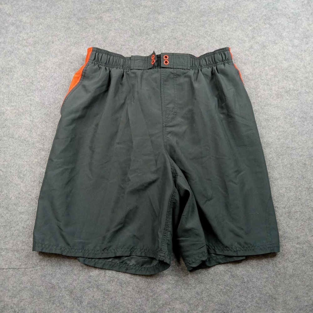 Nike Shorts Mens Large Black Orange Athletic‎ Mesh Lined Basketball Training